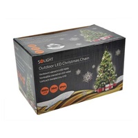 Solight LED vánoční řetěz, 300 LED, 30m, přívod 5m, IP44, bílá