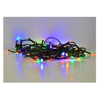 Solight LED venkovní vánoční řetěz, 200 LED, 20m, přívod 5m, 8 funkcí, časovač, IP44, vícebarevný