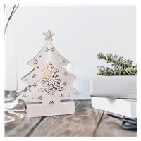 Solight LED kovový vánoční stromek, 2x AA