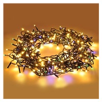 Solight LED WIFI smart venkovní vánoční řetěz, 400 LED, 20m, přívod 5m, teplá bílá + vícebarevný
