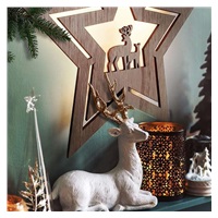 Solight LED nástěnná dekorace vánoční hvězda, 24x LED, 2x AA