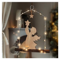 Solight LED závěsná dekorace - anděl, 20x LED, 2xAA