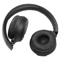 JBL Tune 510BT Black sluchátka na uši, bezdrátová, Bluetooth 5.0, 32 ohm, výdrž až 40 hod, rychlé nabíjení, černá