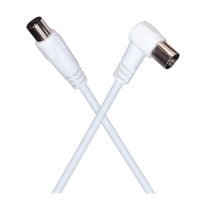 PREMIUMCORD TV kabel M/F konektor 90, 75 Ohm 20m