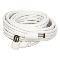 PREMIUMCORD TV kabel M/F konektor 90, 75 Ohm 20m