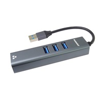 PREMIUMCORD Adaptér USB3.0 - LAN RJ45 ETHERNET 10/100/1000 MBIT + 3x USB3.0 port