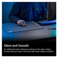 ASUS podložka pod myš ROG Moonstone ACE (vel. L / Black), sklo
