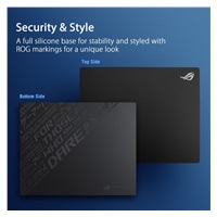 ASUS podložka pod myš ROG Moonstone ACE (vel. L / Black), sklo
