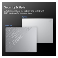 ASUS podložka pod myš ROG Moonstone ACE (vel. L / White), sklo