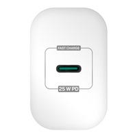 CONNECT IT Voyager2 nabíjecí adaptér 1×USB-C, 25W PD, bílá