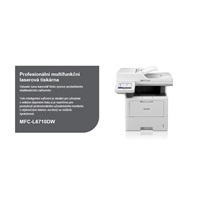 BROTHER multifunkce mono laserová MFC-L6710DW - A4 50ppm DUALSKEN 1200x1200 512MB 520listů LAN WIFI USB DUPLEX ADF70