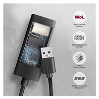 AXAGON ADE-AR, USB-A 3.2 Gen 1 - Gigabit Ethernet síťová karta, Realtek 8153, auto instal