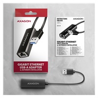 AXAGON ADE-AR, USB-A 3.2 Gen 1 - Gigabit Ethernet síťová karta, Realtek 8153, auto instal
