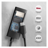 AXAGON ADE-ARC, USB-C 3.2 Gen 1 - Gigabit Ethernet síťová karta, Realtek 8153, auto instal