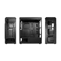 VeinX case Mars MAR01A Mid Tower, bez zdroje, 3xUSB, průhledná bočnice, 4xARGB Fan 120mm, černá