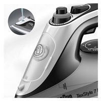 Braun SI7149WB TexStyle 7 Pro napařovací žehlička, 2900 W, AntiDrip, automatické vypnutí, kropení, černá / bílá