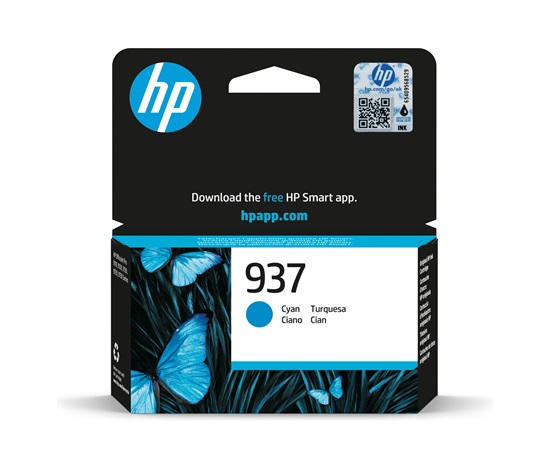 HP 937 Cyan Original Ink Cartridge (800 pages)