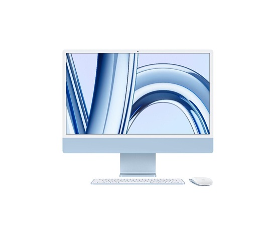 APPLE 24-inch iMac with Retina 4.5K display: M3 chip with 8-core CPU and 10-core GPU, 256GB SSD - Blue