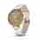 Garmin hodinky Lily® – Classic Edition, Luneta v barvě Light Gold, tělo White, řemínek z italské kůže, EU