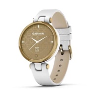 Garmin hodinky Lily® – Classic Edition, Luneta v barvě Light Gold, tělo White, řemínek z italské kůže, EU