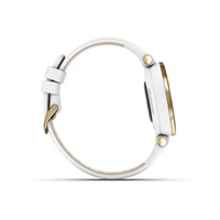 Garmin hodinky Lily® – Classic Edition, Luneta v barvě Light Gold, tělo White, řemínek z italské kůže, EU