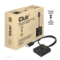 Club3D Switch, HDMI na 2xHDMI Oboustranný 2v1, 8K60Hz, 4K120Hz