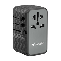 VERBATIM Univerzální cestovní adaptér nabíječka UTA-06 GaN III, 100W