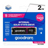 GOODRAM SSD PX700 2TB, PCIe Gen4x4, M.2 2280,(R:740/W:6500MB/s)