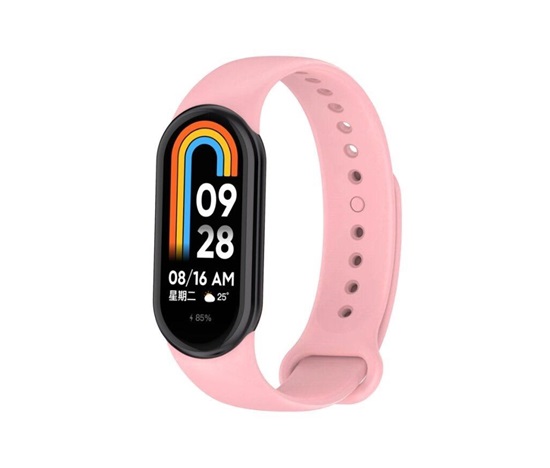 RhinoTech řemínek pro Xiaomi Mi Band 8 světle růžová