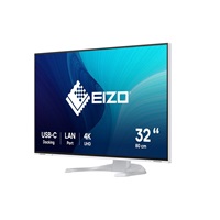 EIZO MT 31,5" EV3240X-WH FlexScan, IPS, 3840x2160, 350nit, 2000:1, 5ms, USB-C, DisplayPort, USB, HDMI, KVM, Repro, Bílý