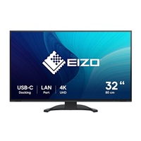 EIZO MT 31,5" EV3240X-BK FlexScan, IPS, 3840x2160, 350nit, 2000:1, 5ms, USB-C, DisplayPort, USB, HDMI, KVM, Repro, Černý