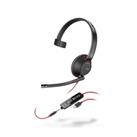 Poly Blackwire 5210 náhlavní souprava, 3.5 mm jack + USB-C/A adaptér, mono (bulk)