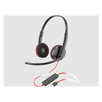 Poly Blackwire 3220 náhlavní souprava, USB-C/A adaptér, stereo (bulk)