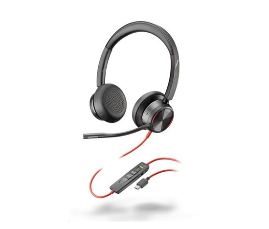 Poly Blackwire 8225 náhlavní souprava, USB-C/A adaptér, stereo