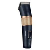 BaByliss E986E zastřihovač na vlasy, 8 nástavců, na akumulátor, ovládací tlačítka, titanové břity, voděodolný