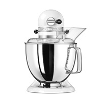 KitchenAid Artisan 5KSM175PSEWH kuchyňský robot, 10 rychlostí, planetární systém, celokovová konstrukce, bílý