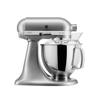 KitchenAid Artisan 5KSM175PSECU kuchyňský robot, 10 rychlostí, planetární systém, celokovová konstrukce, stříbrný