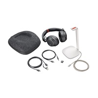 Poly bezdrátová náhlavní souprava Voyager Surround 85, BT700 USB-C adaptér, USB-C/A adaptér, stereo, nabíjecí stojánek