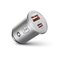 3mk nabíječka do auta - Hyper Car Charger 45W, 1x USB + 1x USB-C (PD)