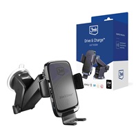3mk držák do auta Drive & Charge, 15W bezdrátové nabíjení