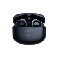 3mk bezdrátová stereo sluchátka HARDY LifePods Pro, stereo, nabíjecí pouzdro, černá