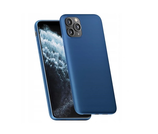 3mk ochranný kryt Matt Case pro Apple iPhone 12, 12 Pro, Blueberry