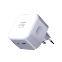 3mk síťová nabíječka - Hyper Charger 35W, GaN, 2x USB-C (PD), bílá