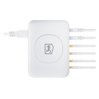 3mk síťová nabíječka - Hyper Charger PowerMax 100W, GaN 4x USB-C (PD) / 2x USB, bílá