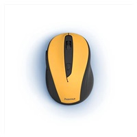Hama bezdrátová optická myš MW-400 V2, ergonomická, žlutá/černá