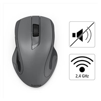 Hama laserová bezdrátová myš MW-800 V2, tmavě šedá, tichá