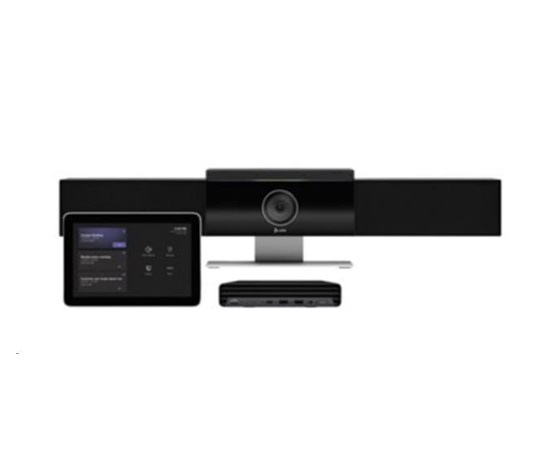 Poly Studio Medium Room kit pro Zoom Rooms: Studio USB Video Bar a HP PC s TC10 (ABB)