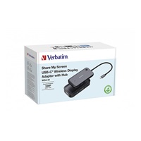 VERBATIM Display Adapter WDA-01 Share My Screen 1080P, USB-C hub