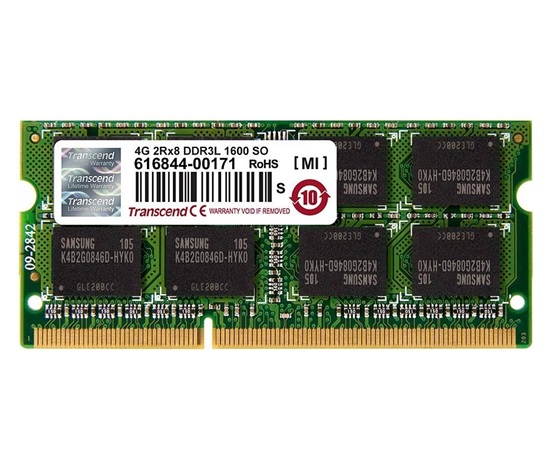 TRANSCEND SODIMM DDR3 4GB 1600MHz 2Rx8 CL11