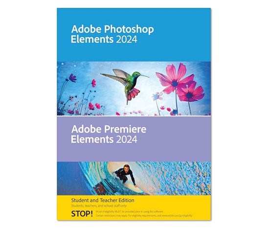Adobe Photoshop & Adobe Premiere Elements 2024 WIN CZ STUDENT&TEACHER Edition BOX